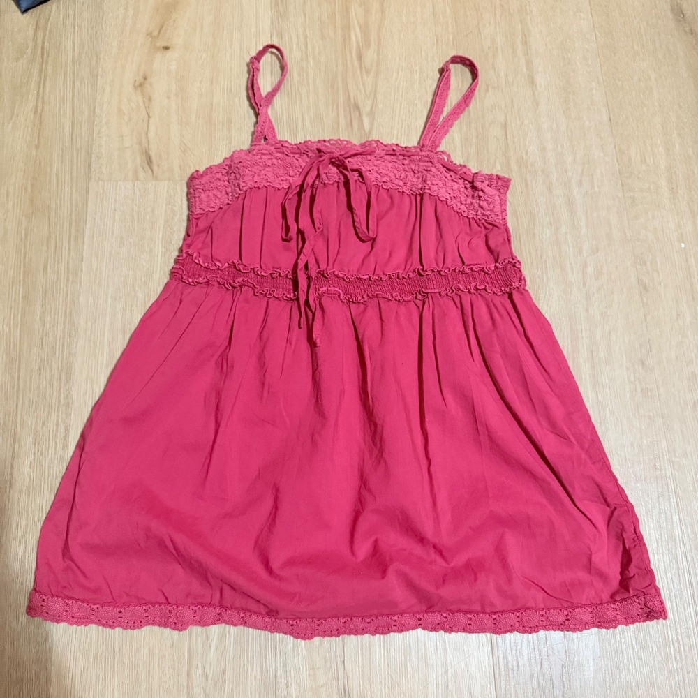 Vintage Y2K Old‎ Navy Smocked Babydoll Cami size XS